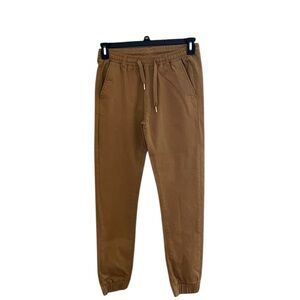 ⚪️RIFLESSI: Men’s size M, tan jogger slacks worn a tie & pockets, worn once⚪️